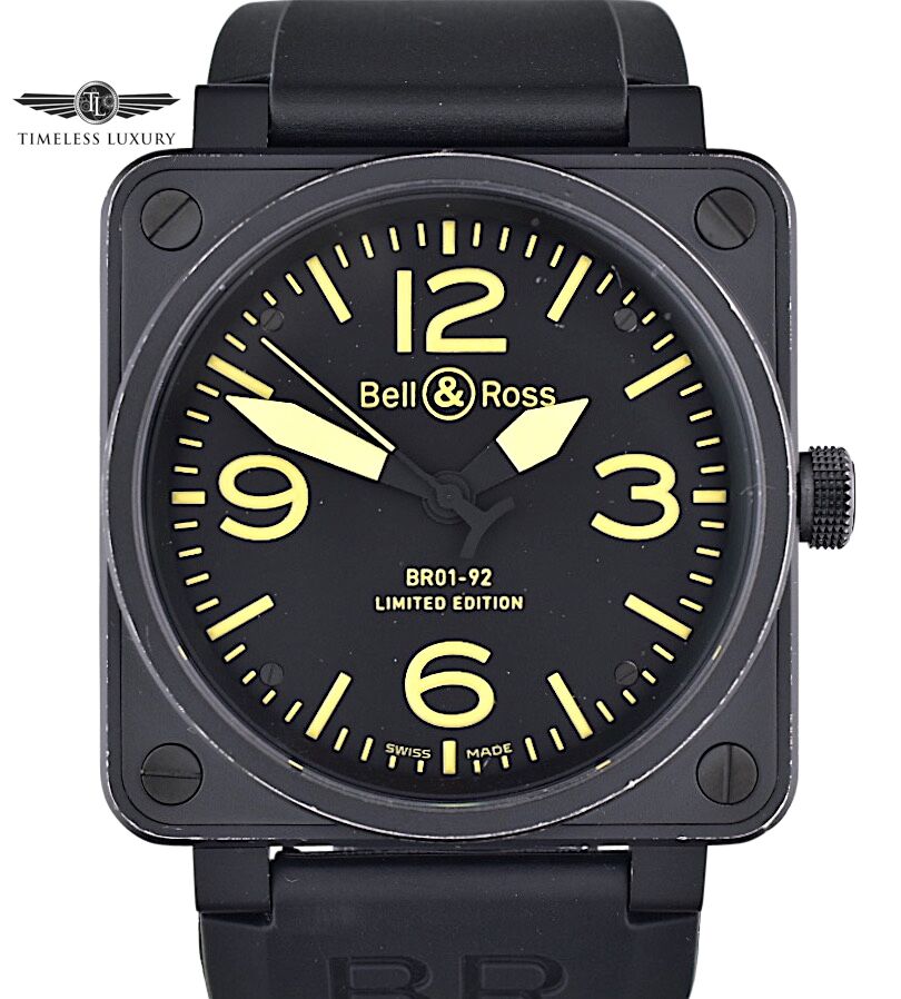 Bell & Ross BR 01-92 ブラック腕時計 BELL＆ROSS（ベル＆ロス）アーカイブ(生産終了、手配不可) - BRS