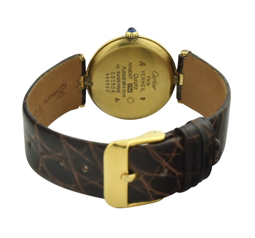 Cartier ゴールド ラウンド 時計　must de Cartier Cartier ゴールド ラウンド 時計 must de Cartier Cartier De