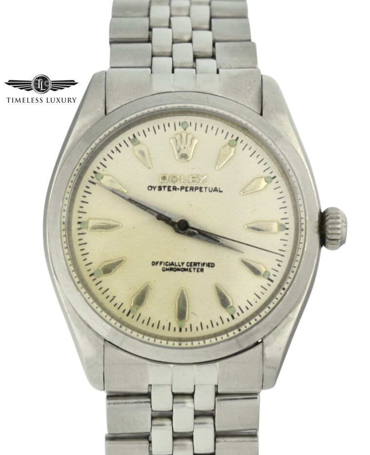 1957 Rolex Oyster Perpetual 6564 Stainless Steel 34mm Watch