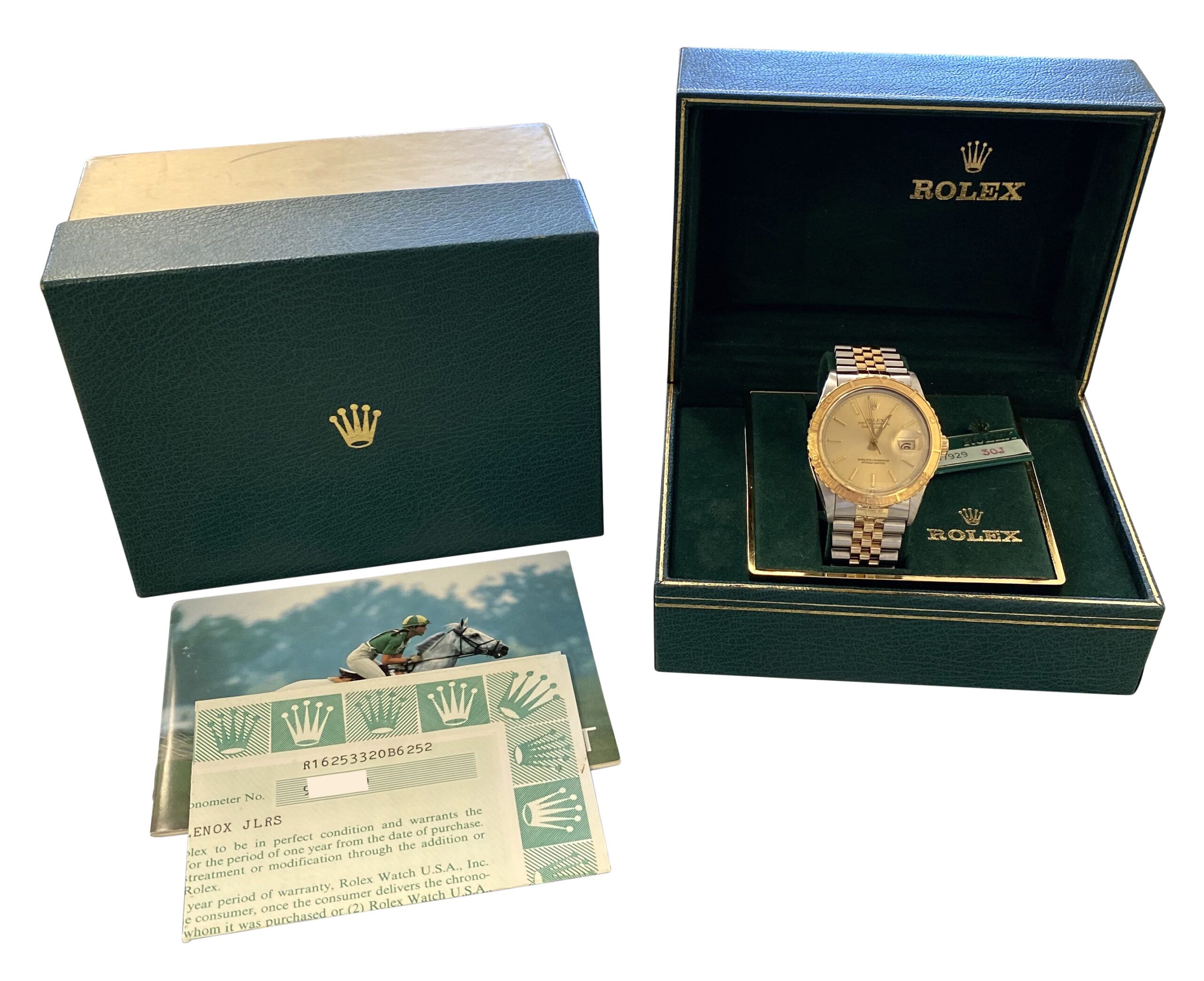 1986 Rolex Datejust Turn-O-Graph 16253 Steel & Gold Champagne Dial