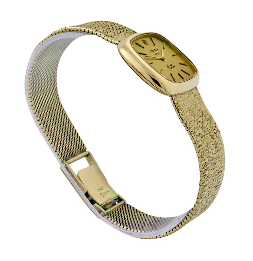 Ladies Vintage Rolex Cellini 3825 14k Yellow Gold 26mm Manual Wind