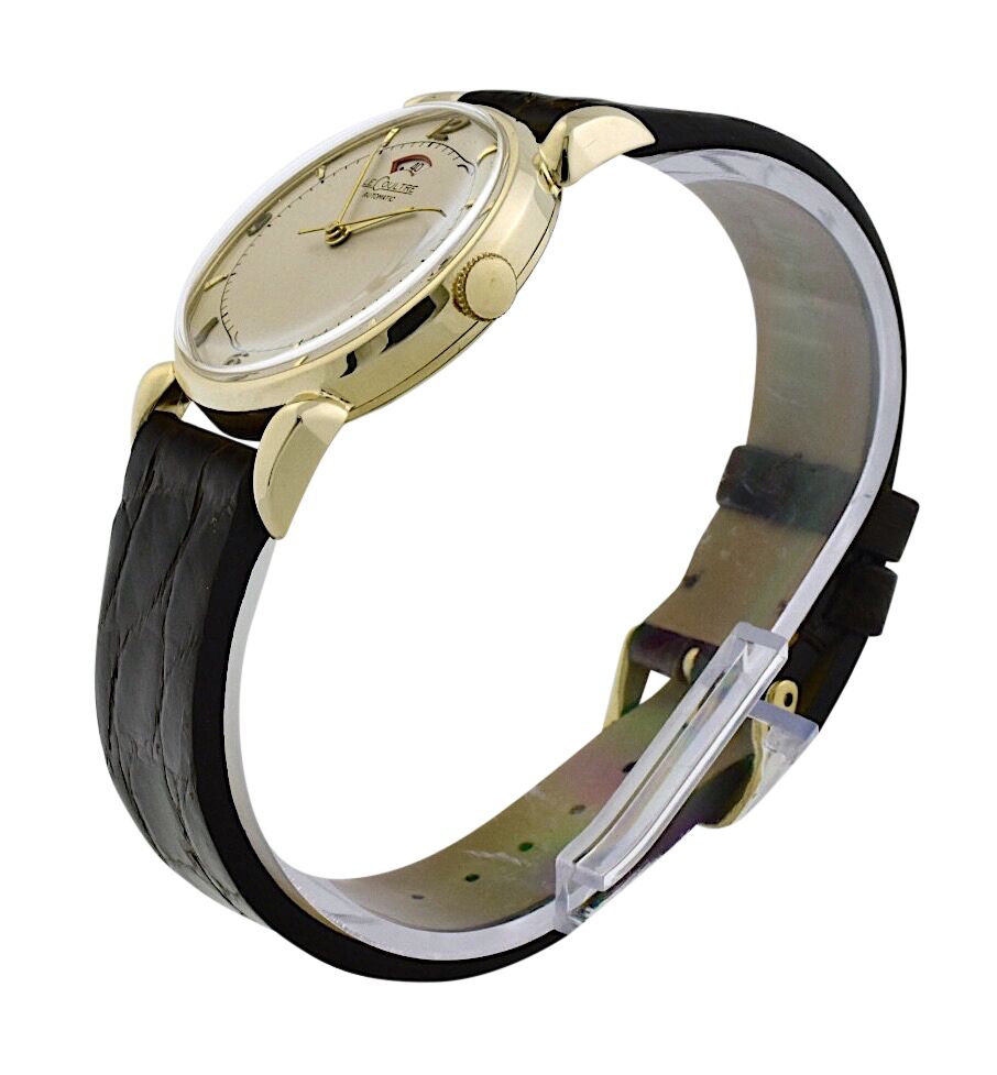 Vintage LeCoultre Powermatic 14k Yellow Gold 34mm Bumper Automatic