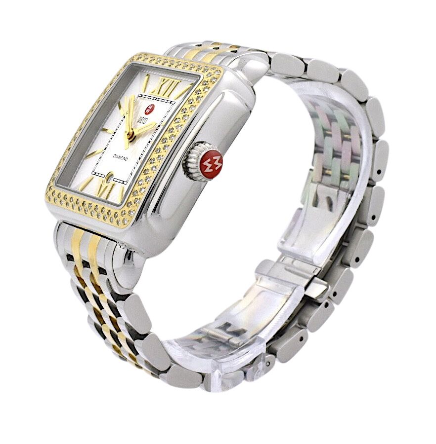 Michelle様 Michele Deco Madison MW06T01C5966 Steel & Gold Diamond Bezel