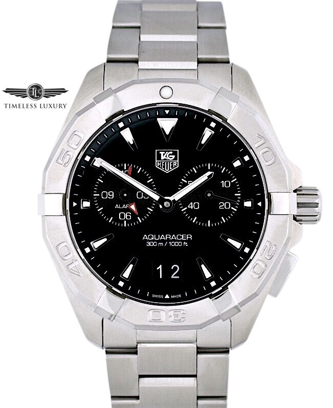 TAG Heuer Aquaracer 300m Alarm WAY111Z Stainless Steel 41mm Quartz