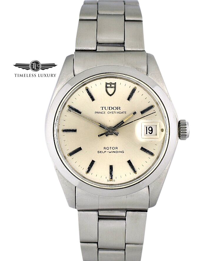 1980 Tudor Prince Oysterdate 90520 Stainless Steel 34mm Silver Dial