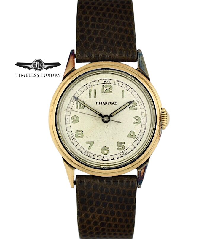 Vintage Tiffany Co Movado Movement Steel Gold 30mm Watch 6392