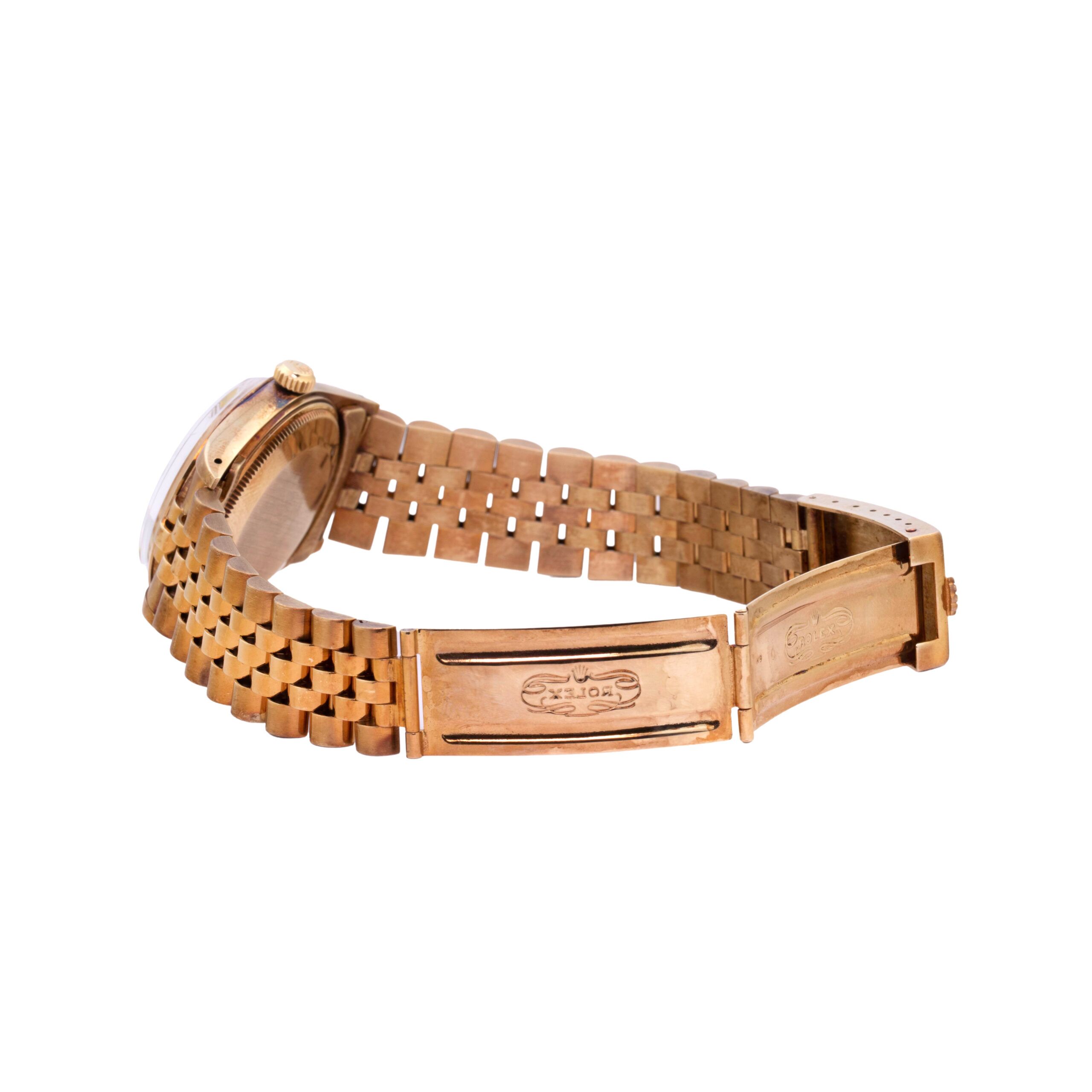 1985 Rolex Oyster Perpetual Date 15007 14k Yellow Gold 34mm