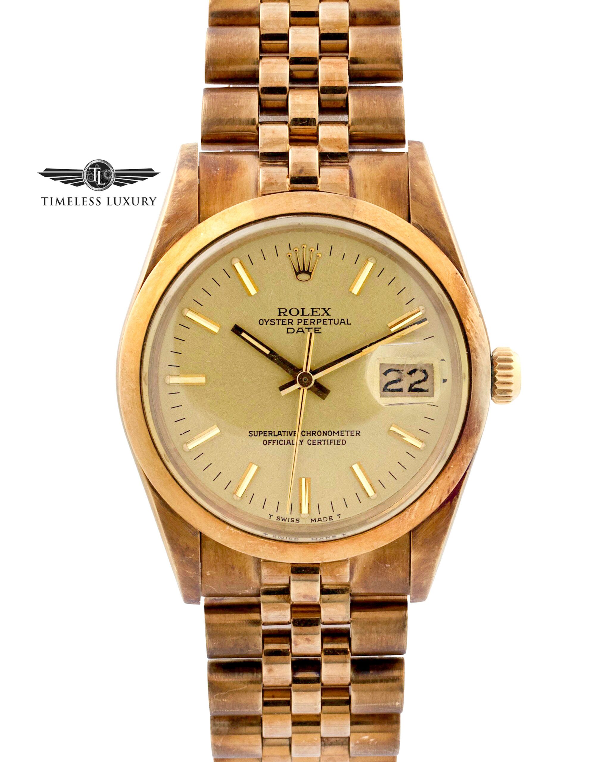 時計 ROLEX DATE OYSTER PERPETUAL Rolex Oyster Perpetual Date cream Dial - 1996 – 25 Dials