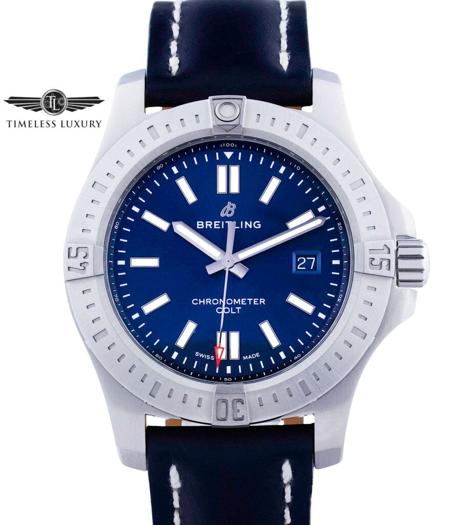 Breitling Colt Automatic A17388 Stainless Steel 44mm Blue