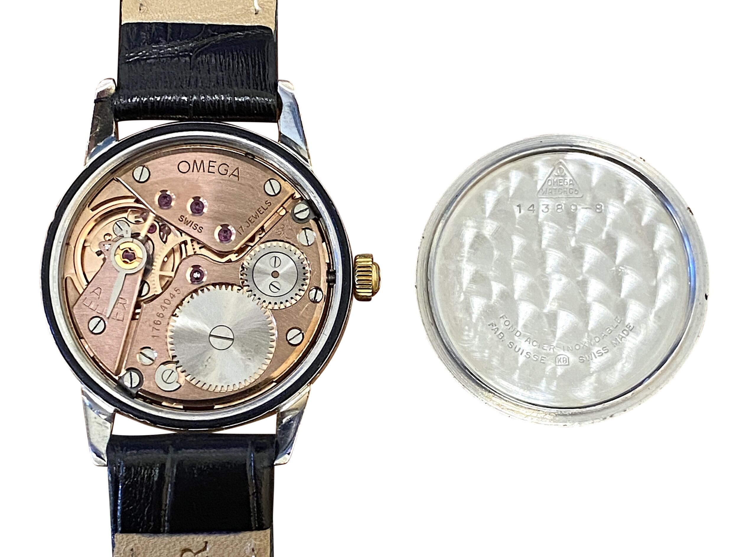 1959 OMEGA Seamaster 14389 14k Gold Shell 35mm Manual Wind