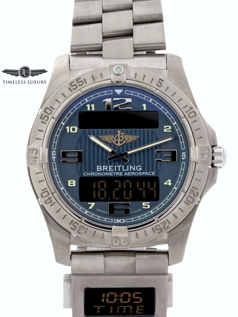 Breitling Aerospace Avantage Co-Pilot E79362 Blue Dial 42mm Titanium