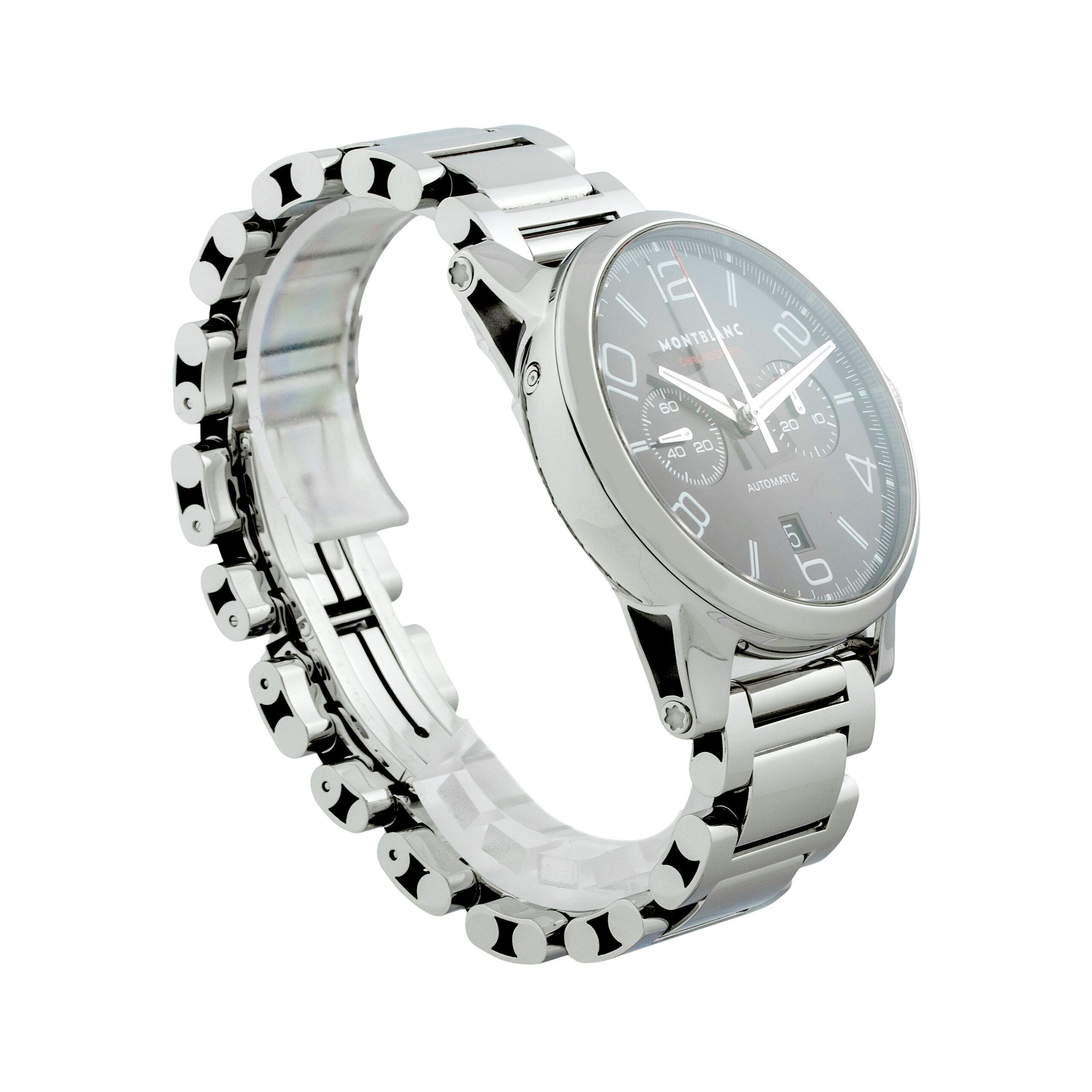 MHQさま Montblanc Timewalker Chronograph 36972 Stainless Steel 43mm 7069