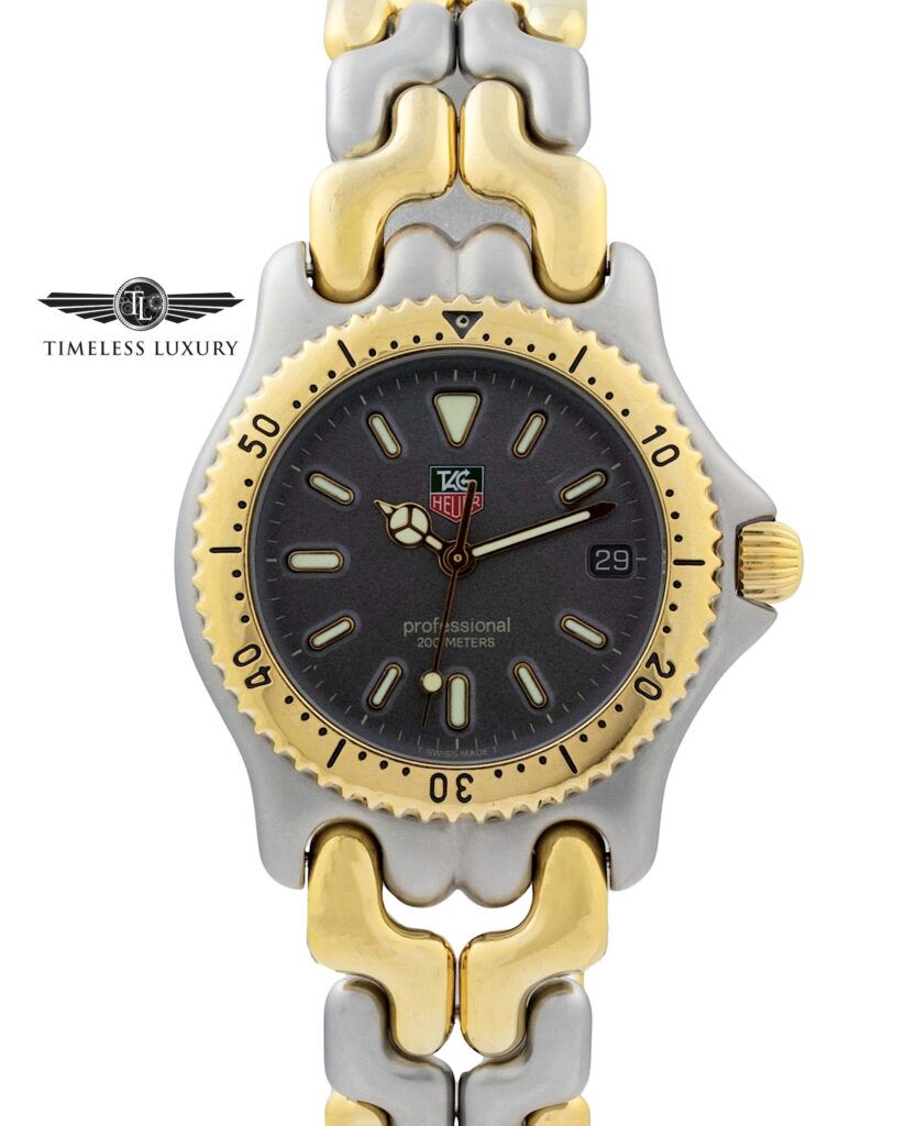 TAG Heuer Professional 200M ステンレススチール 時計 TAG Heuer Professional 200m S95.213 Stainless Steel & Gold 34mm