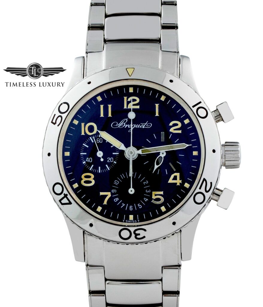 Breguet Type XX Aeronavale 3800 Stainless Steel Flyback Chrono