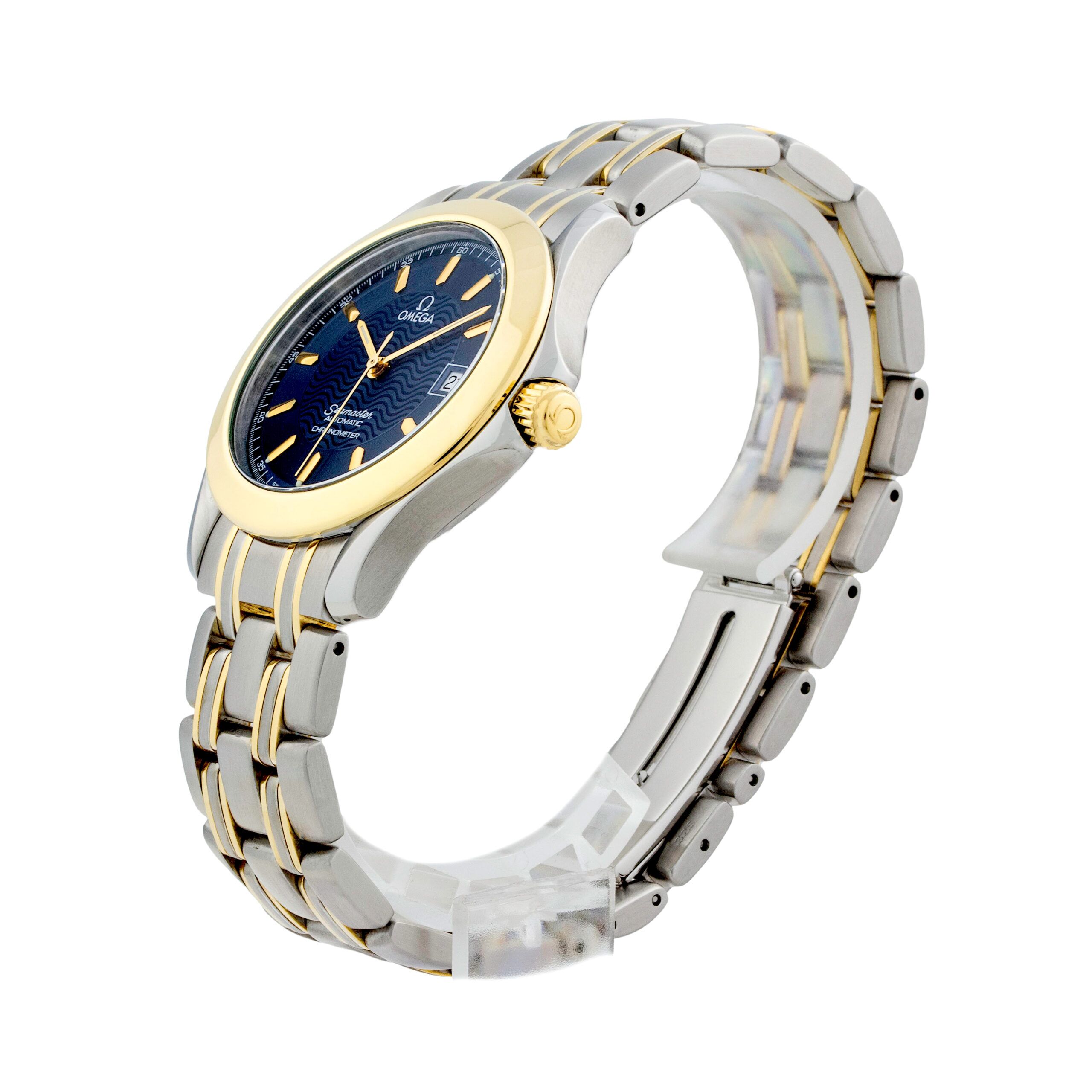 OMEGA Seamaster 120m 168.1501 Steel & Gold 36mm Blue Dial