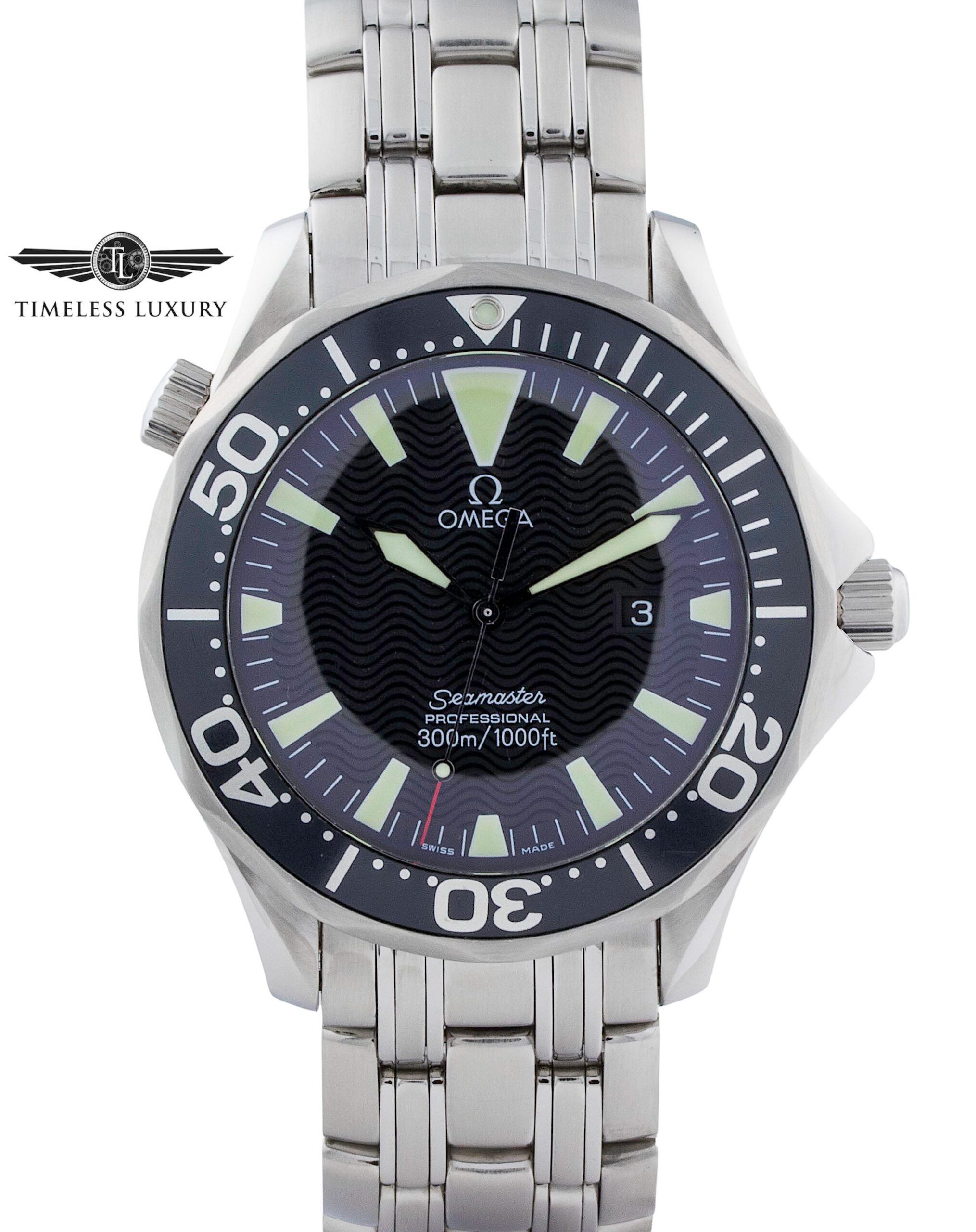 OMEGA オメガ シーマスター300 デイト 2264.50 クォーツ メンズ_702855