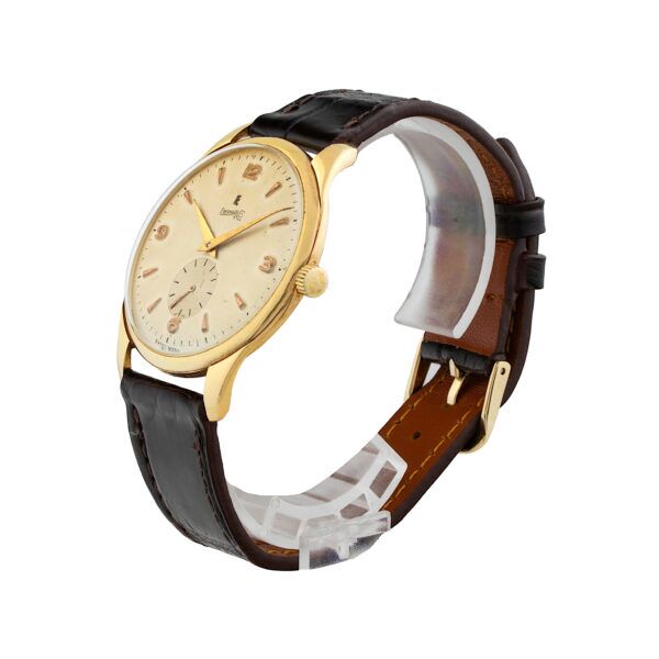 Vintage Eberhard Co Jumbo 18k Yellow Gold 38mm White Dial