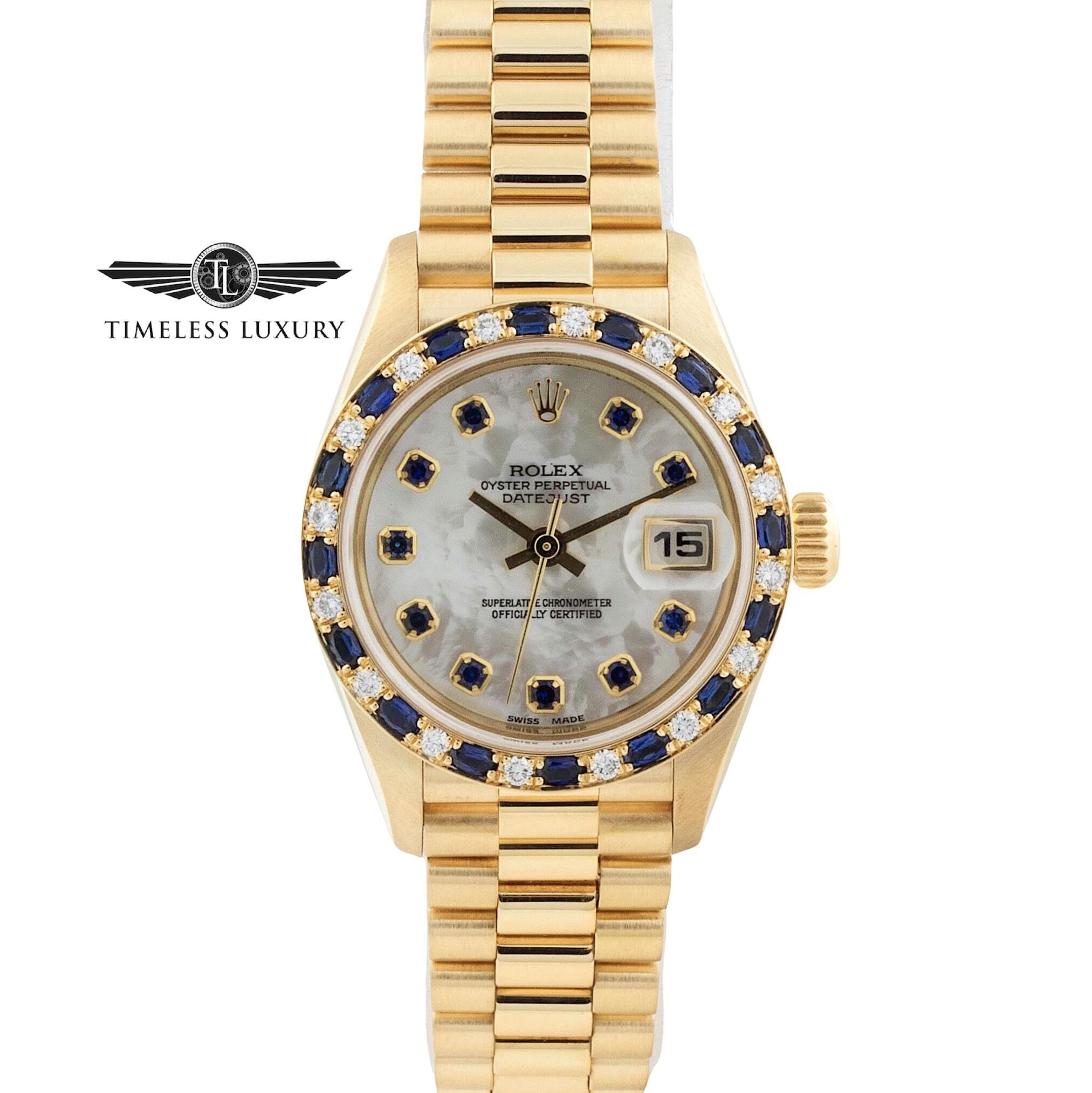 Rolex President 26mm 79198 Sapphire Diamond Bezel 26mm