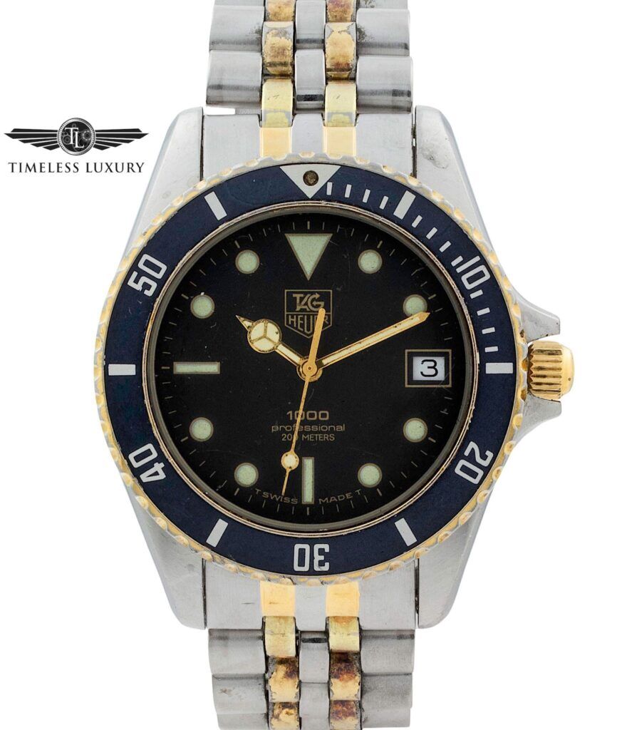 TAG Heuer 1000 Professional 980.020 Steel & Gold 38mm Quartz