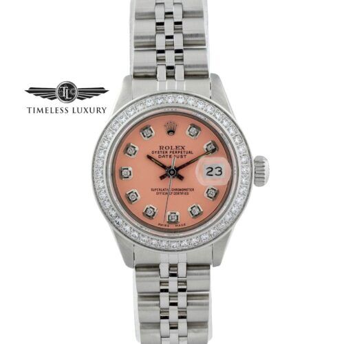1992 Ladies Rolex Datejust 69240 Stainless Steel 26mm White Dial Watch