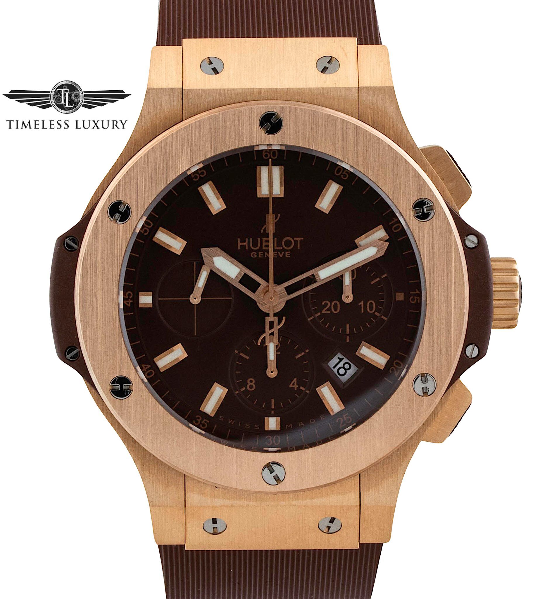 Hublot Big Bang Rose Gold 44mm Brown Dial