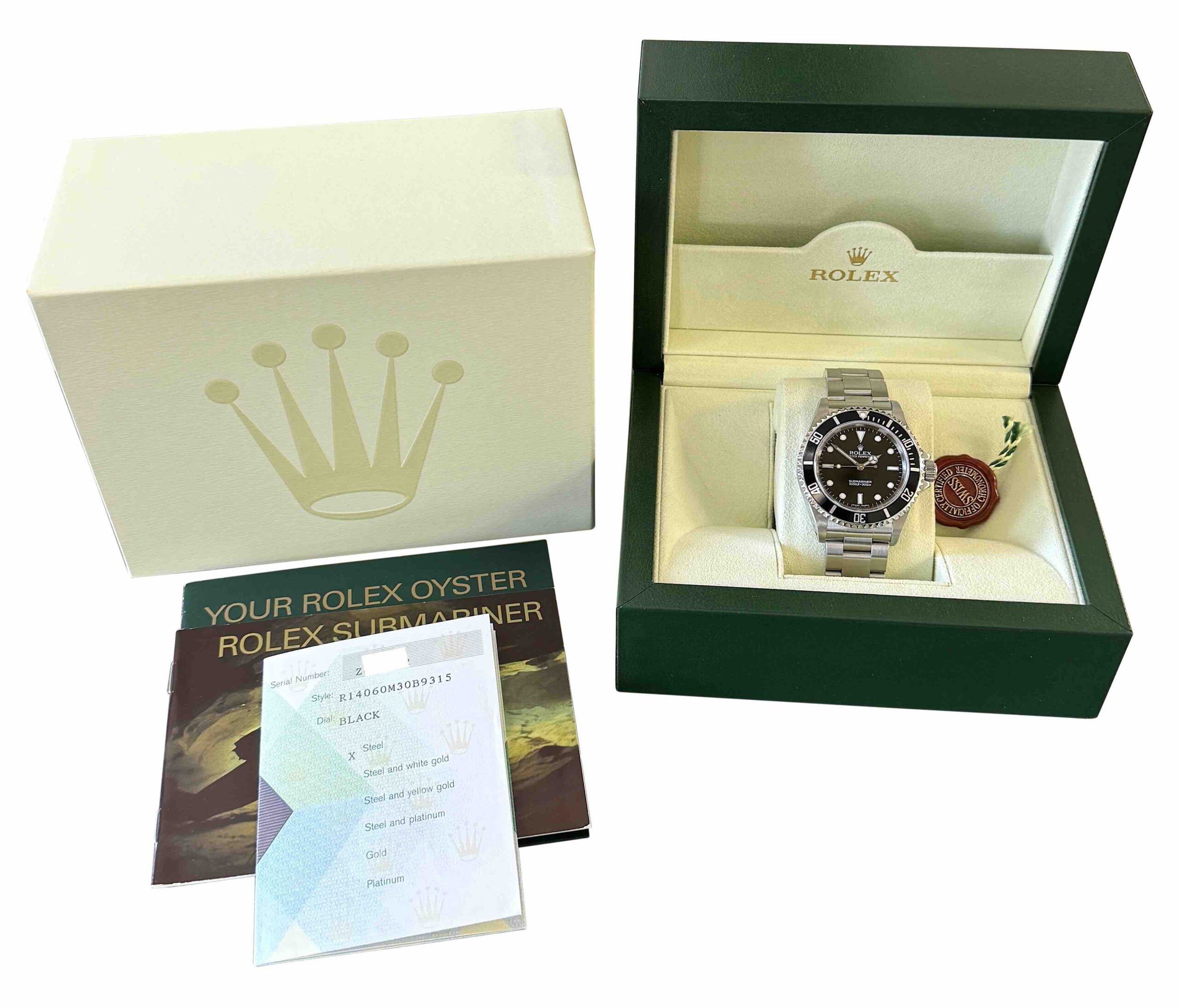 ROLEX SUBMARINER カタログ 冊子セット GENUINE Vintage Rolex Submariner 16800 16803 Watch Box