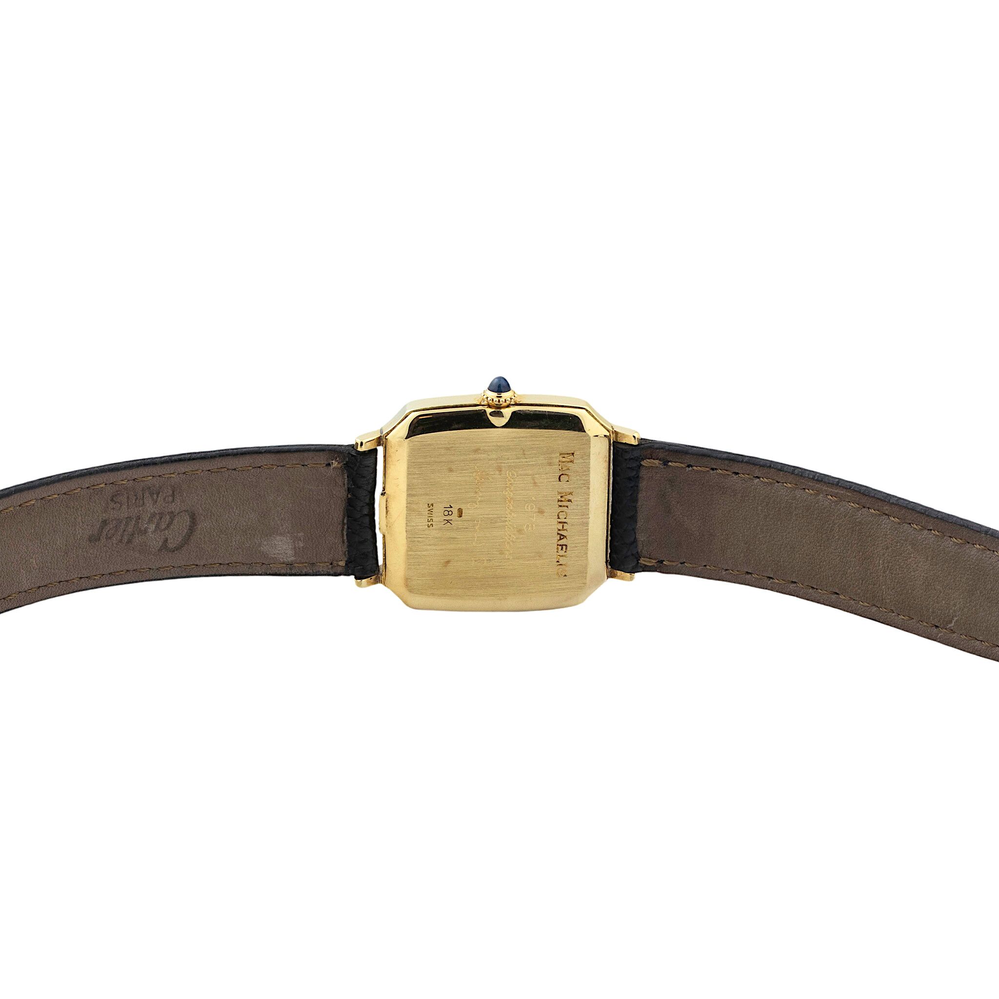 Cartier 18k Gold Watch Ford 75th Anniversary Diamond Jubilee
